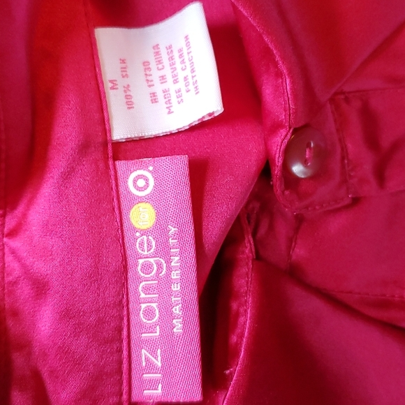 Liz Lang Maternity Silk Blouse - Picture 5 of 6